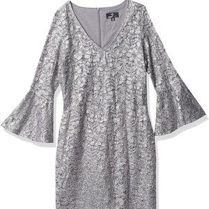 Ronni Nicole Womens Bell Sleeve Midi